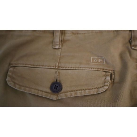 American Eagle Men's 34x32 Khaki Original Straight Ne(x)t Level Flex Pants - Picture 8 of 8